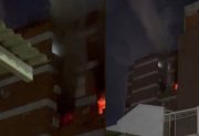 AHORA: impresionante incendio en un edificio de Avenida Belgrano y Rivadavia