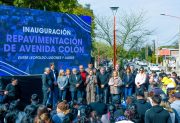 Inauguraron la repavimentación de 58 cuadras de la Avenida Colón