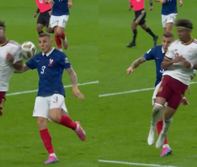 VIDEO: el insólito penal para España que terminó en el primer gol ante Francia