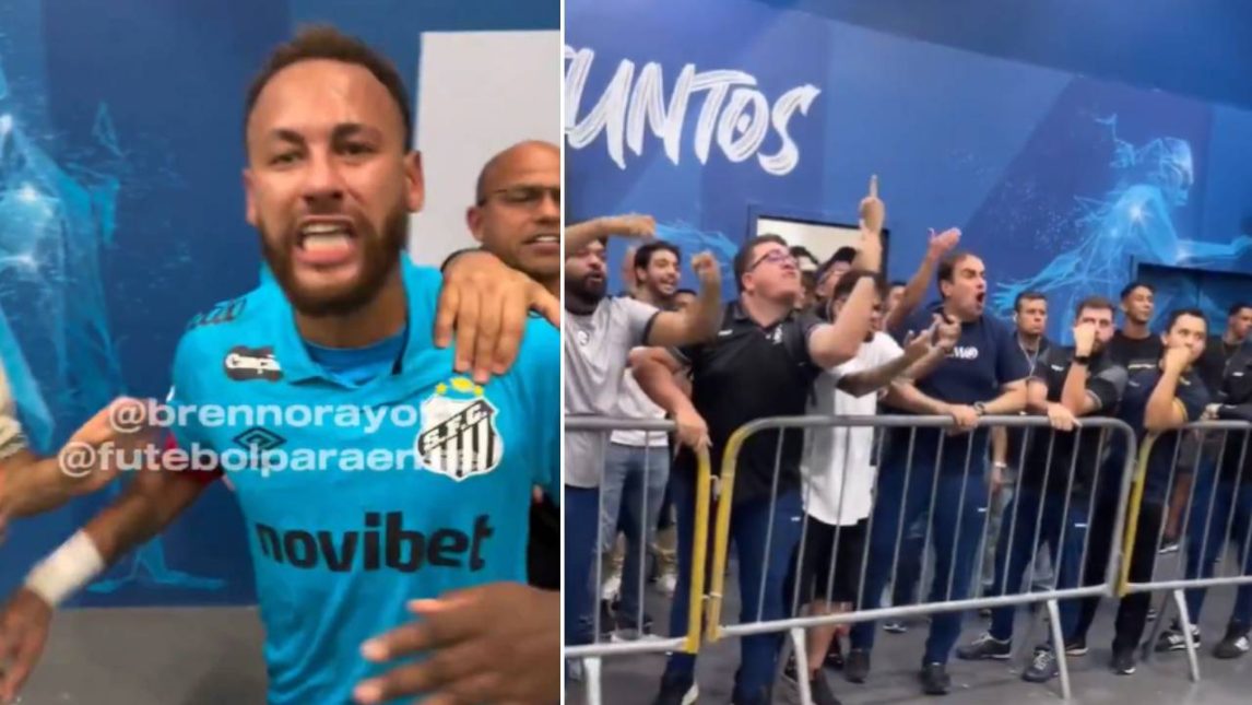 Video: Neymar descontrolado después de la clasificación de Santos en la Copa de Brasil
