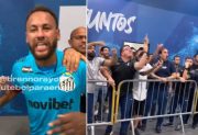 Video: Neymar descontrolado después de la clasificación de Santos en la Copa de Brasil