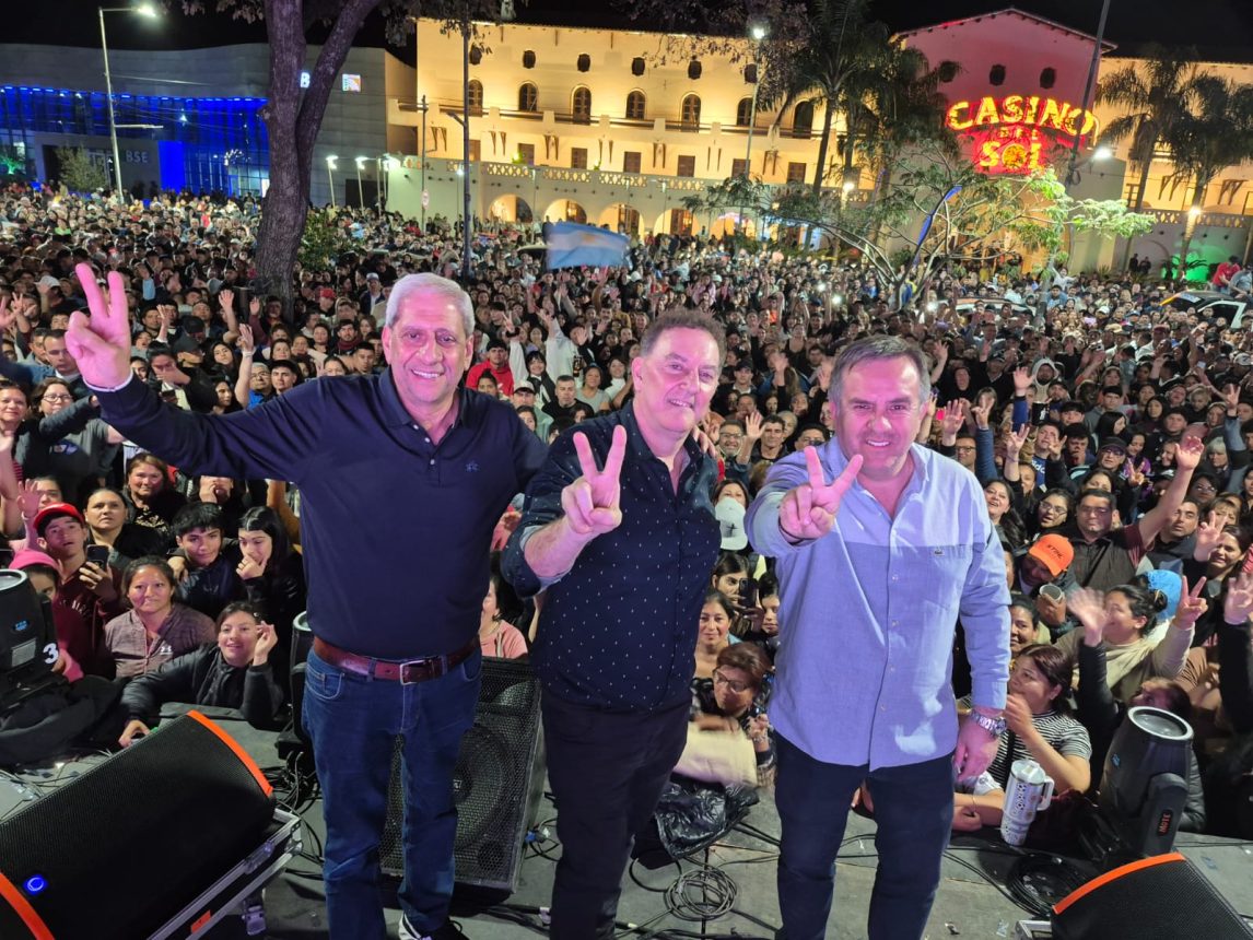 “Pichón” Neder participa de los festejos por el triunfo de “Mingo” Gatella en Termas de Río Hondo